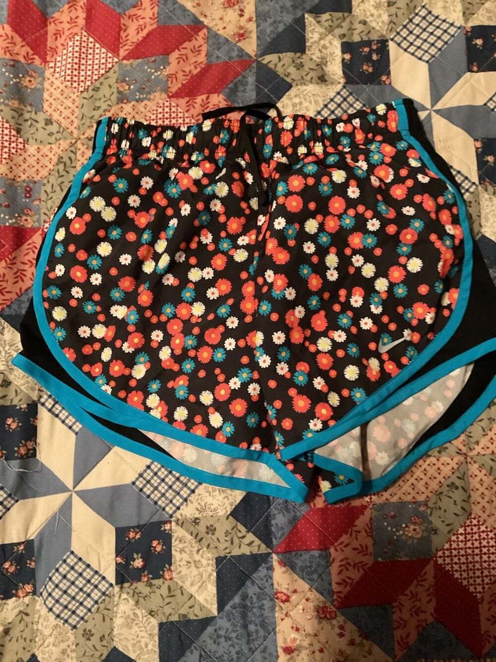 Nike Dri-FIT Floral Athletic Running Shorts Size XS ct